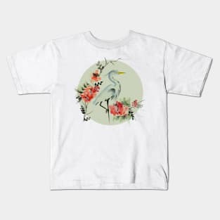 Crane Vignette Kids T-Shirt